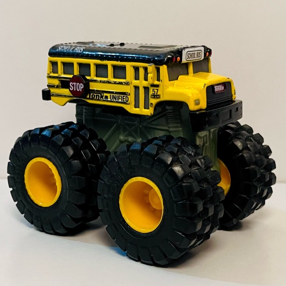 School Bus Monster Truck Toy Tonka Tonka Monster Metal Movers